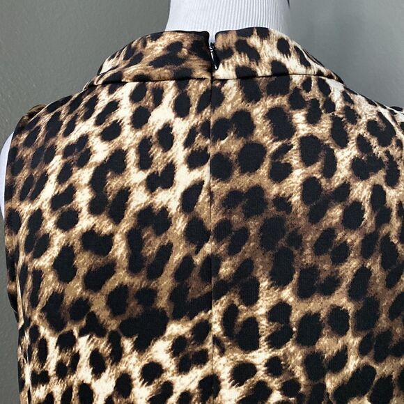 Alfani Sleeveless Leopard Sheath Dress - Picture 6 of 8